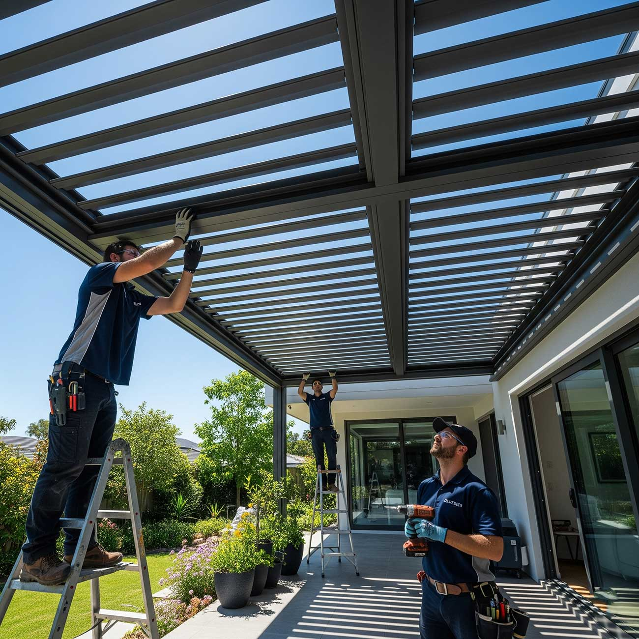 Louvered-Roof-Installation