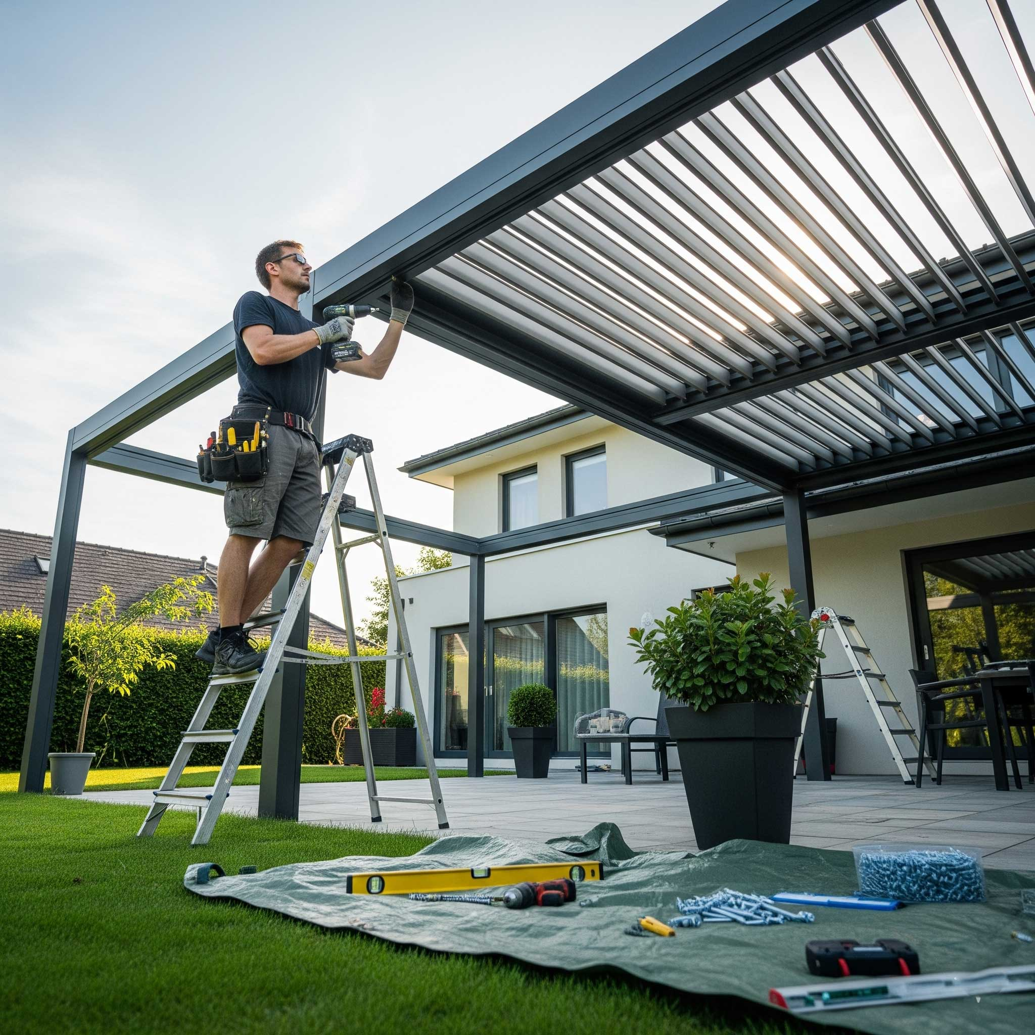 How Does a Pergolas Installer Ensure Durability in Bad Weather?
